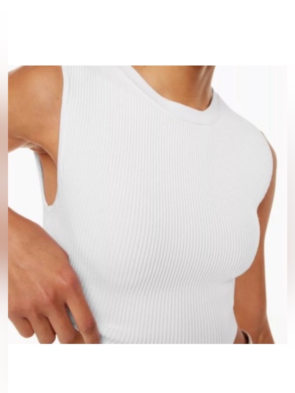 Aritzia Babaton Sculpt Knit Cropped Tank - Picture 3 of 6
